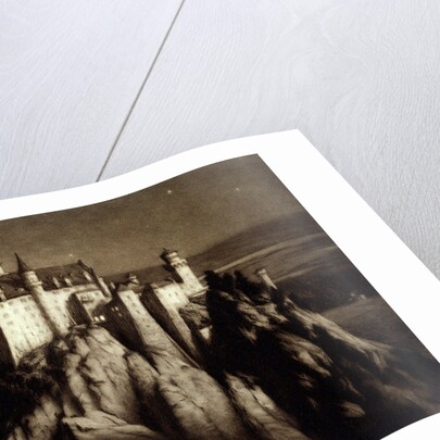 The Mad King's Castle, Schloss Neuschwanstein by night by Percival Gaskell