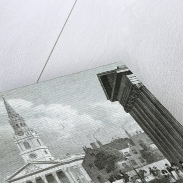 The New Opening to St.Martin's Church from Pall Mall East by Thomas O. Shepherd