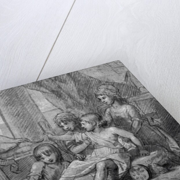 Study for a portrait of five of the children of King George III by Benjamin West