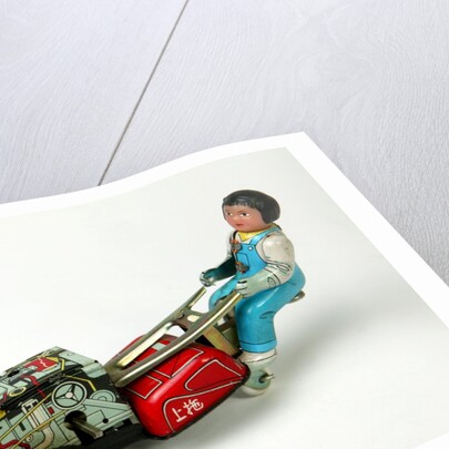 Clockwork toy plough by Unknown