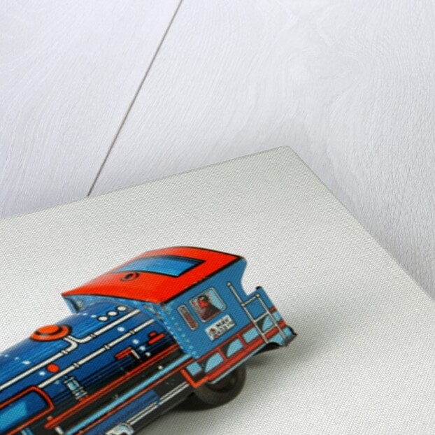 Clockwork toy train by Unknown