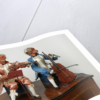 Automaton monkey musicians by Unknown