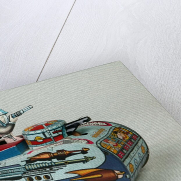 Clockwork space tank by Louis Marx & Co. Ltd