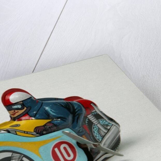 Clockwork toy motorcycle by Yoneya Toys Co. Ltd