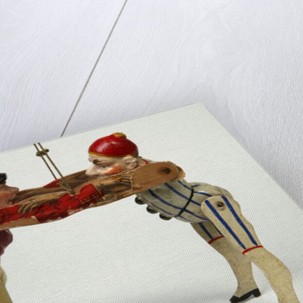 Wrestling dancing dolls by Unknown