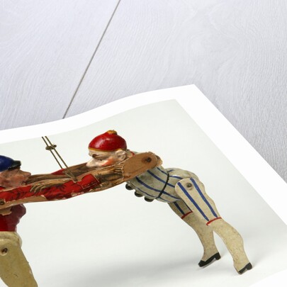 Wrestling dancing dolls by Unknown