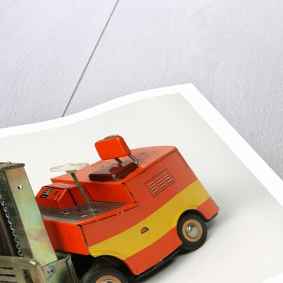 Clockwork toy fork lift truck by Unknown