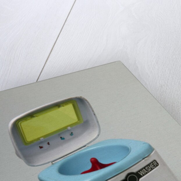 Clockwork toy washing machine by Unknown