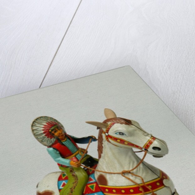 Clockwork horse and Native American rider by Mansei Toys