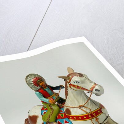 Clockwork horse and Native American rider by Mansei Toys