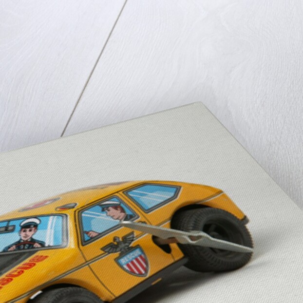 Clockwork toy emergency rescue car by Yoneya Toys Co. Ltd