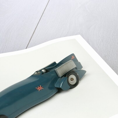 Clockwork toy racing car by Kingsbury Manufacturing Co