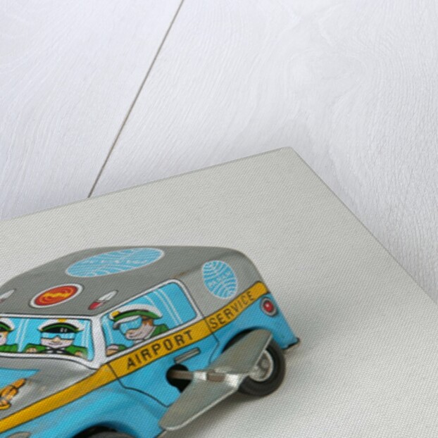 Clockwork toy Pan Am Airport service car by Unknown