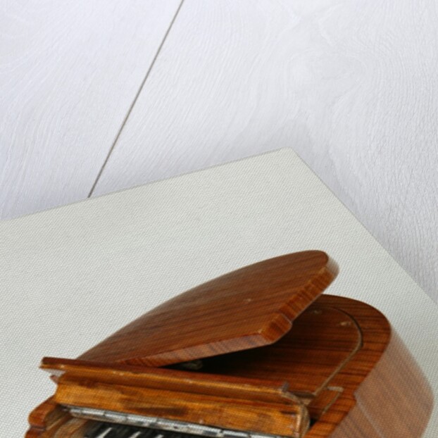 Musical box in the shape of a piano by William Sawyer