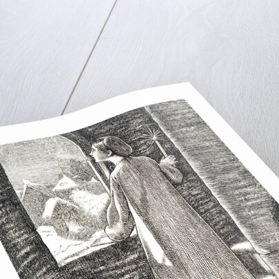 Illustration to St Agnes Eve by Sir John Everett Millais