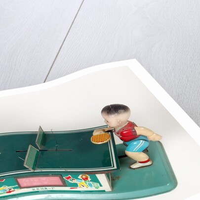 Mechanical table tennis toy by Unknown