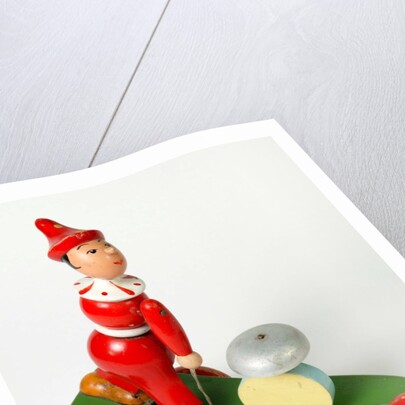 Pull along toy clown by Unknown