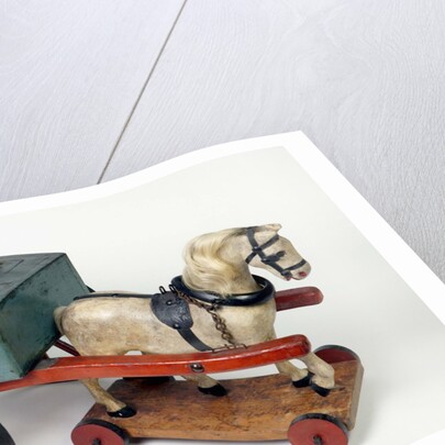 Toy horse and cart by Unknown
