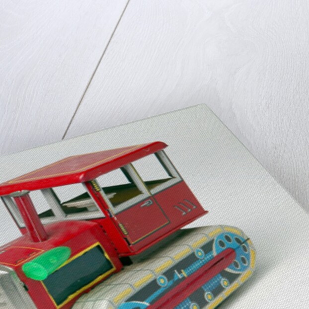 Mechanical toy tractor by Unknown