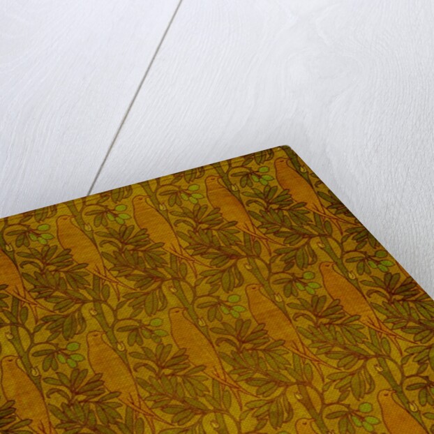 Purple Bird furnishing fabric by Charles Francis Annesley Voysey