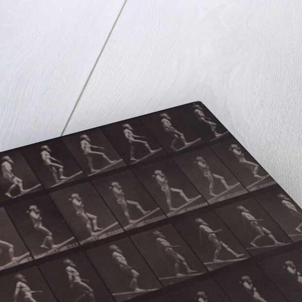 Man ascending and descending incline by Eadweard Muybridge