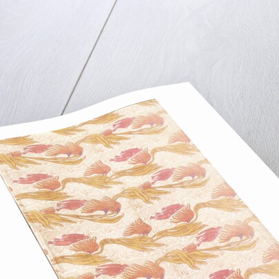 Cromer Bird furnishing fabric by Arthur Heygate Mackmurdo