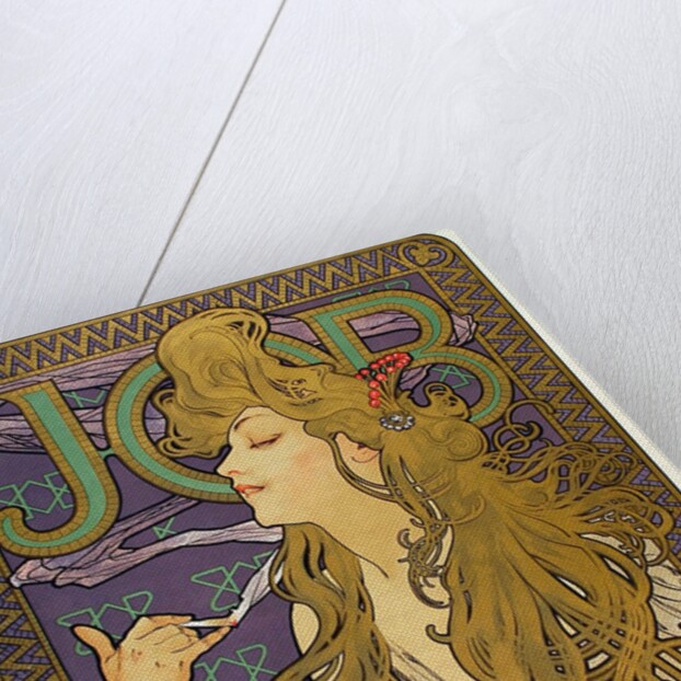 Advertisement for Job cigarette papers by Mucha
