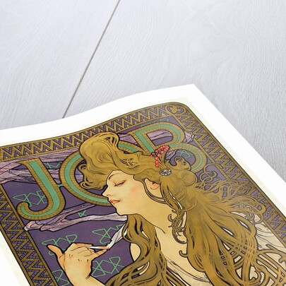 Advertisement for Job cigarette papers by Mucha
