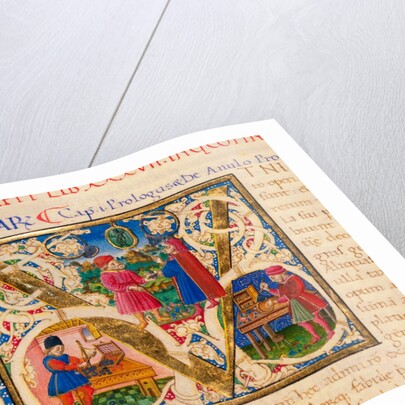 Initial V, from Pliny's Natural History. Italy, mid-15th century by Pliny the Elder