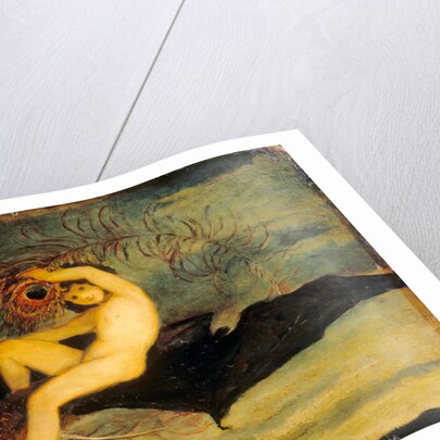 Oil painting of Ariel by Joseph Severn