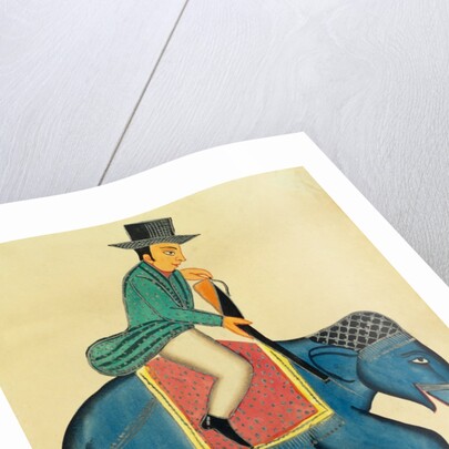 An Englishman on an Elephant by Unknown