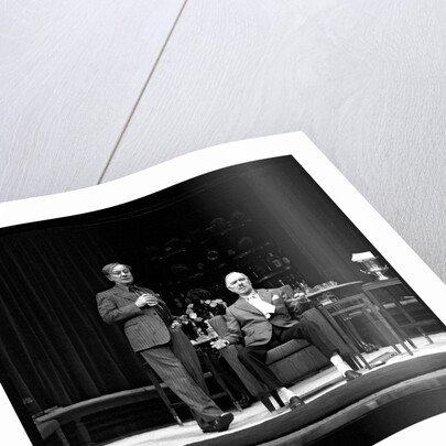 John Gielgud and Ralph Richardson in Harold Pinter's No Man's Land at Old Vic Theatre by Anthony Crickmay