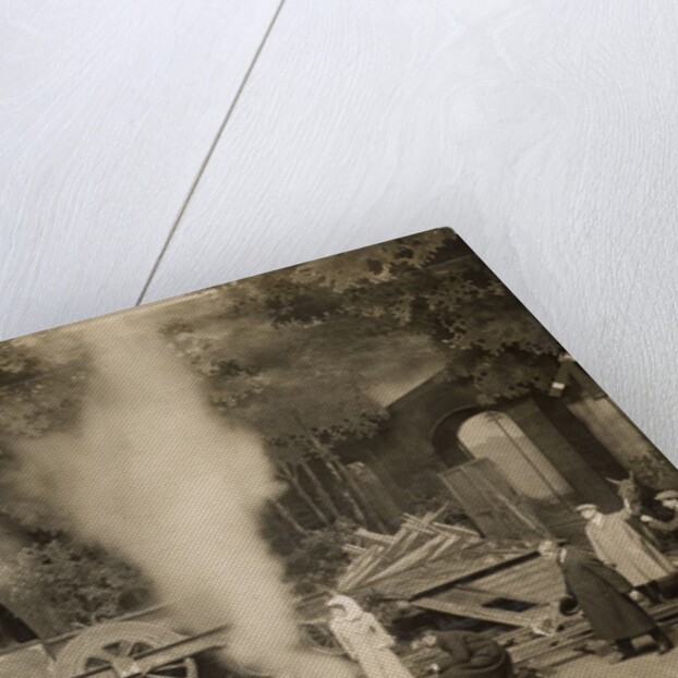 The train crash scene from Cecil Raleigh and Henry Hamilton's The Whip at Drury Lane Theatre by Unknown