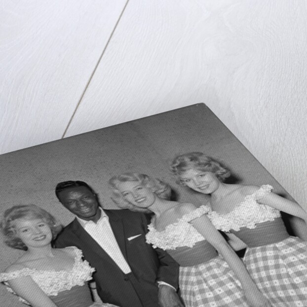 Beverley Sisters and Nat King Cole by Harry Hammond