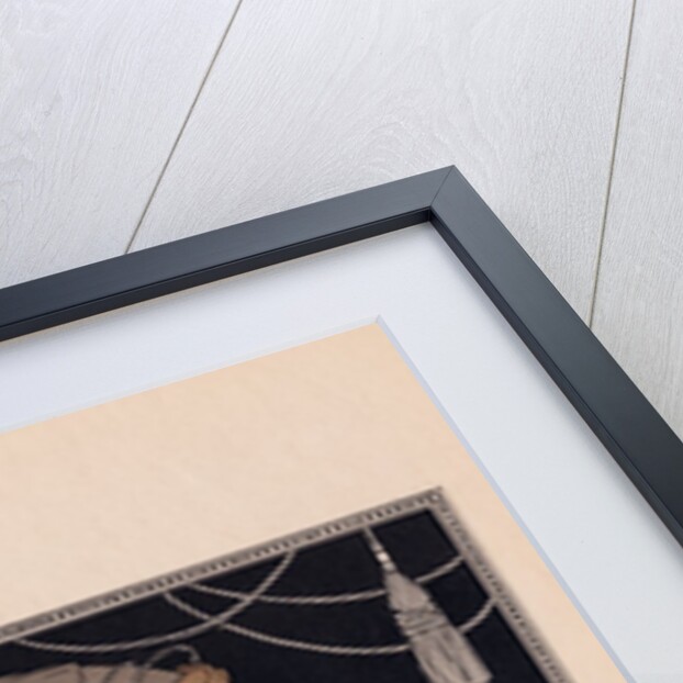 Ida Rubinstein as Zobeide and Vaslav Nijinsky as the Golden Slave, in the ballet Scheherazade from Serge Diaghilev's Ballet Russes in 1910, print by Georges Barbier by Barbier