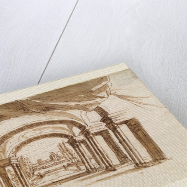 Set Design for Arsinoe by James Thornhill