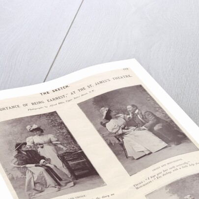 Scenes from Oscar Wilde's The Importance of Being Earnest by unknown