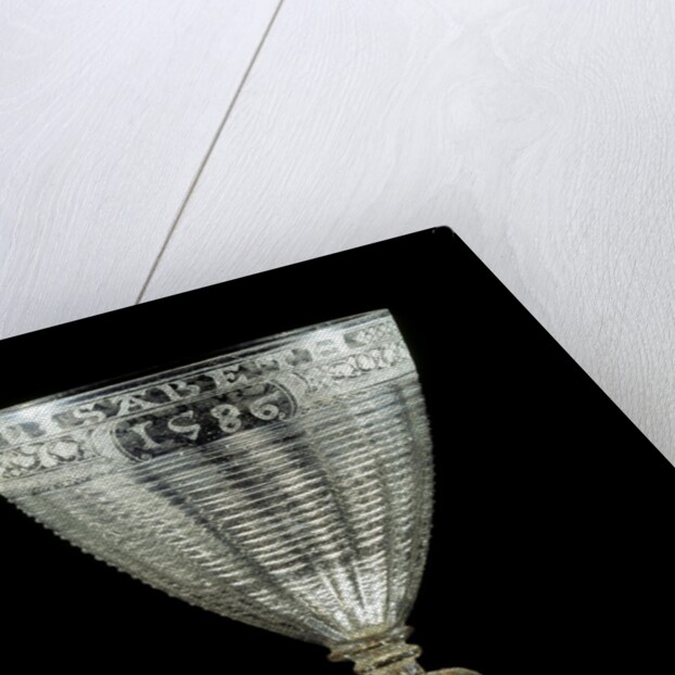 Clear Glass Goblet by Jacob Verzelini the Elder & Anthony de Lysle