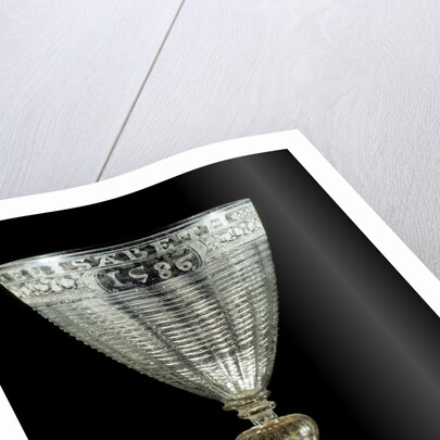 Clear Glass Goblet by Jacob Verzelini the Elder & Anthony de Lysle