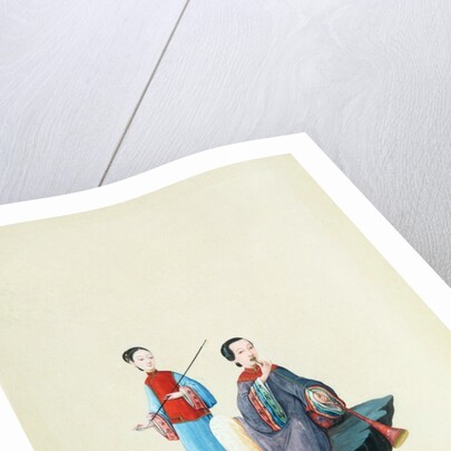 A Woman Playing a Trumpet by Unknown