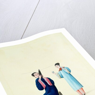 A Woman Playing a Sheng by Unknown