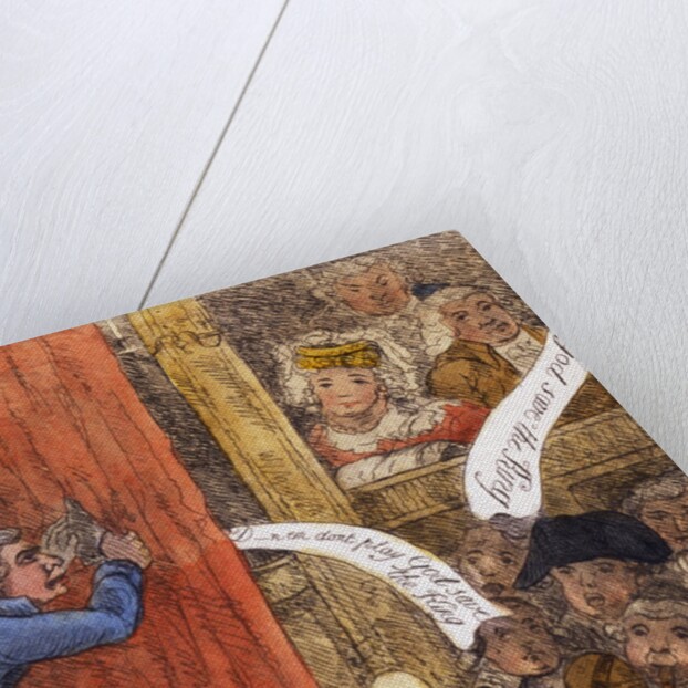 A Peep Behind the Curtain at Drury Lane by James Sayers