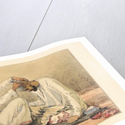 A muslim having his head shaved by William Carpenter