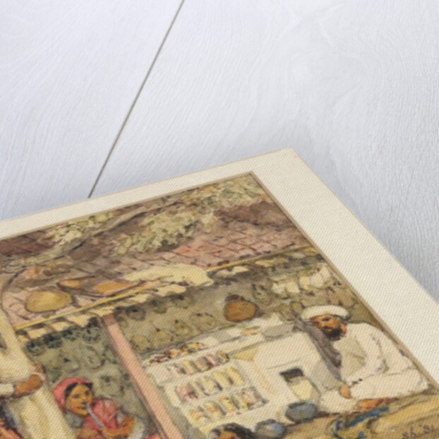 A bangle-seller in his shop by William Carpenter