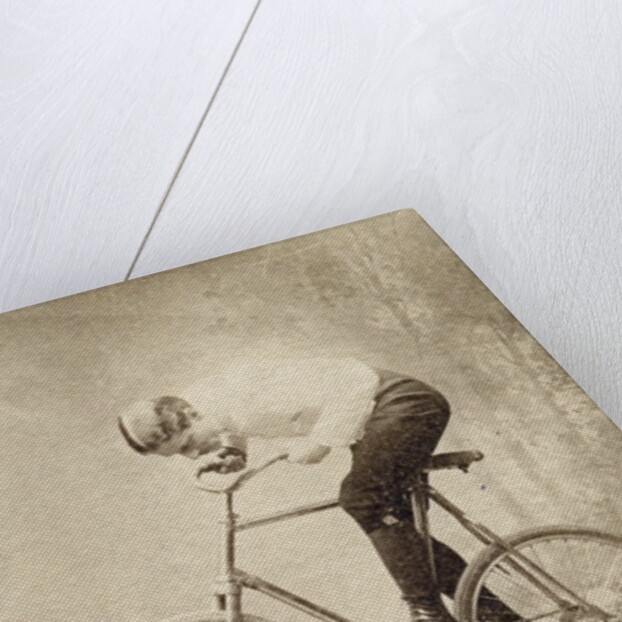 Trick Cyclist Balancing on Candles by Anonymous