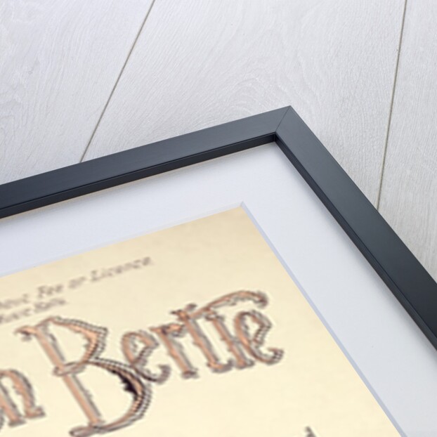 Music sheet cover for the music hall song Burlington Bertie by Norris