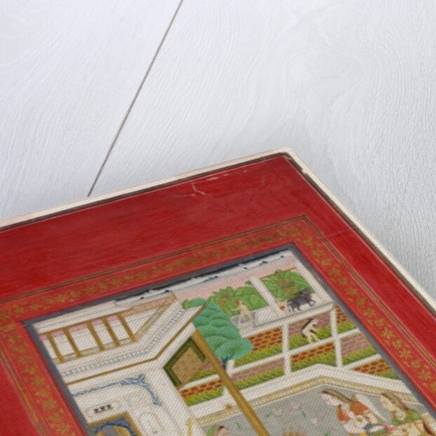 Radha embracing Krishna. Hyderabad, India, 18th century by Unknown