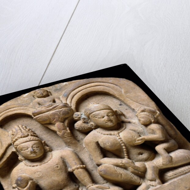 Jain family group. Northern India, 9th-10th century. by Unknown