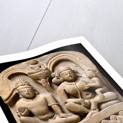 Jain family group. Northern India, 9th-10th century. by Unknown