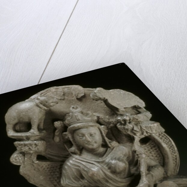 Enthroned figure of Hariti by Unknown